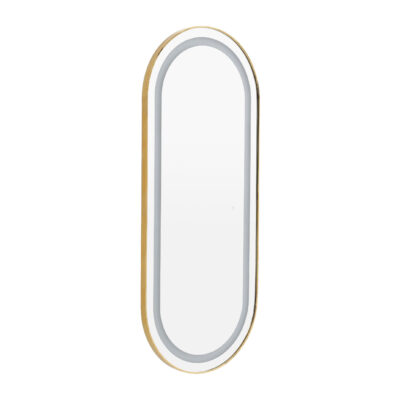 Specchiera LED Oval Gold