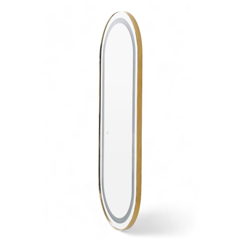 Specchiera LED Oval Gold